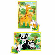 Пазл Vladi Toys м'які A5 ТВАРИНИ ЗООПАРКУ