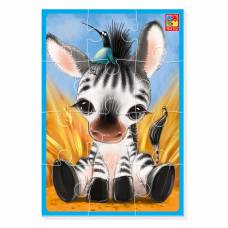Пазл Vladi Toys м'які A5 ЗЕБРИК