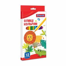 Олівці кольорові 1Вересня ZOO LAND 12кол.