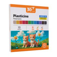 Пластилін Yes ORANGE LINE 240гр. 12кол.
