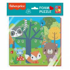 Пазл Vladi Toys м'які 22*23 Fisher Price. ЛІСОВІ МЕШКАНЦІ