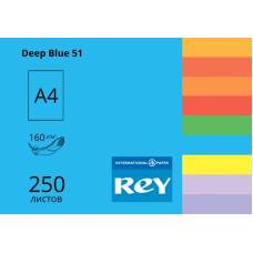 Папір КМА кольоровий А4 Rey Adagio 160г/м 250л інтенсивний Deep Blue (темно-синій)