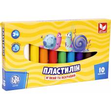 Пластилін Школярик круглий 130гр. 10 кол. Пластилін Школярик круглий 130гр. 10 кол.
