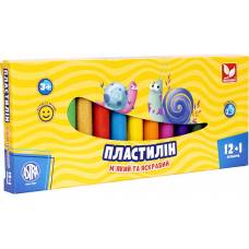 Пластилін Школярик круглий 170гр. 12+1 кол. Пластилін Школярик круглий 170гр. 12+1 кол.