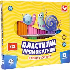 Пластилін Школярик прямокутний 216гр. 12 кол. Пластилін Школярик прямокутний 216гр. 12 кол.