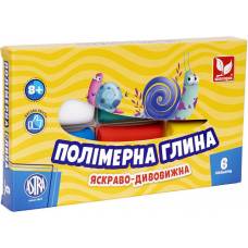 полімерна глина Школярик 128гр. 6 кол.