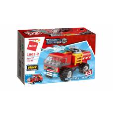 Qman 1805-2 ТРАНСПОРТ ПОЖЕЖНИЙ/АВТО (WATER TANK FIRE TRUCK) 40 дет.