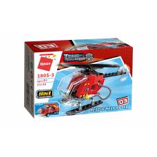 Qman 1805-3 ТРАНСПОРТ ПОЖЕЖНИЙ/АВТО (RESCUE HELICOPTER) 39 дет.