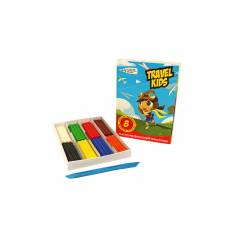 Пластилін Гамма-У TRAVEL KIDS восковий 96гр. 8кол.