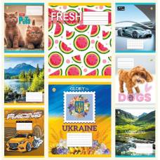 Зошит .Тетрада 12л. кос МІКС 3