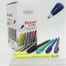 Ручка кулькова Piano PT-1159-C CORRECT COLOR 0.7 мм. синя