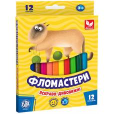 Фломастери Школярик 12кол.