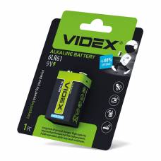 Елемент живлення alkaline Videx 6LR61/9V (КРОНА) блістер