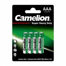 Елемент живлення солевий Camelion GREEN R03 (блістер 4шт.) зелений