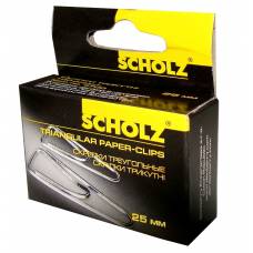 Скріпки Scholz 25мм трикутні 100шт