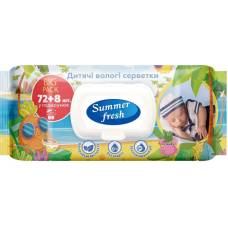 Серветки вологі Summer Fresh дитячі з ромашкою (80шт.) клапан