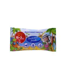 Серветки вологі Summer Fresh дитячі (15шт.)