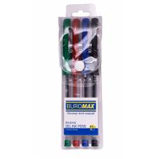 Ручки у наборі гелеві Buromax BASIC SET 4шт.