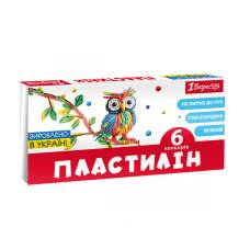 Пластилін 1Вересня CLASSIC 120гр. 6кол.