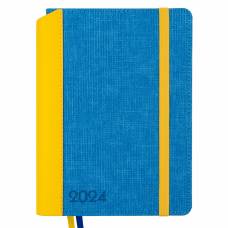 Діловий щоденник датований Leo Planner A5 PATRIOT-1 твердий, жовто-синій