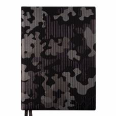 Діловий щоденник датований Leo Planner A5 MILITARY м`який, сіро-чорний
