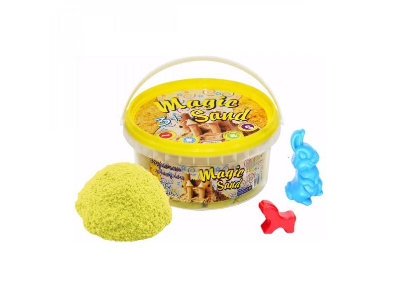 кінетичний пісок Strateg MAGIC SAND жовтий 350г. кінетичний пісок Strateg MAGIC SAND жовтий 350г.
