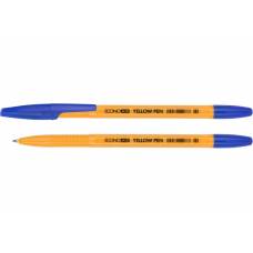 Ручка кулькова Economix YELLOW PEN 0.5мм корпус жовтий, синя Ручка кулькова Economix YELLOW PEN 0.5мм корпус жовтий, синя