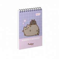 Блокнот спіральний Yes A7 PUSHEEN: PURRFECT WEEKEND 80л, спіральний