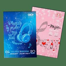 Зошит нотний Zibi А4 20арк. KIDS LINE вертикальний Зошит нотний Zibi А4 20арк. KIDS LINE вертикальний