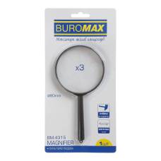 Лупа Buromax 90мм 3-кратне Лупа Buromax 90мм 3-кратне