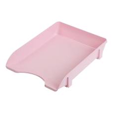 Лоток горизонтальний Buromax PASTEL, непрозорий рожевий