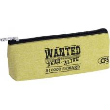 Пенали Cool For School на 1 відділення на блискавці 21*5*5см WANTED, пісочний Пенали Cool For School на 1 відділення на блискавці 21*5*5см WANTED, пісочний