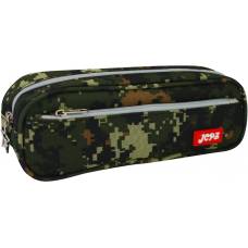 Пенали Maxi на 2 відділення на блискавці 21*7*5см MILITARY, зелений