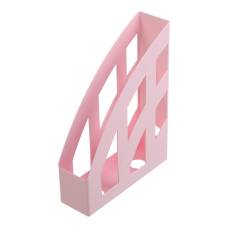 Лоток вертикальний Buromax PASTEL, непрозорий рожевий