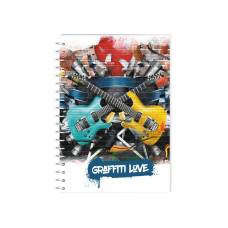 Зошит офісний Economix A5 GRAFFITI LOVE-1 80л, спіральний, пластик. обкл.