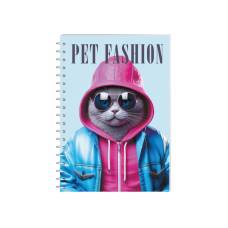 Зошит офісний Economix A5 PET FASHION-6 80л, спіральний, пластик. обкл.