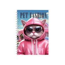 Зошит офісний Economix A5 PET FASHION-7 80л, спіральний, пластик. обкл.