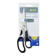 Ножиці Buromax BLACK&WHITE пластикові ручки 164мм, чорно-білі Ножиці Buromax BLACK&WHITE пластикові ручки 164мм, чорно-білі