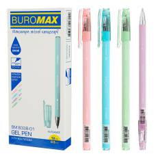 Ручка гелева Buromax ELEGANCE PASTEL 0.5 мм. синя Ручка гелева Buromax ELEGANCE PASTEL 0.5 мм. синя