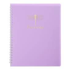 Зошит офісний Бюромакс FAVOURITE PASTEL A4 80л спіраль, ПЛАСТИК бузковий