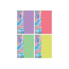 Зошит офісний Economix A5 RAINBOW WEAVING 80л, спіральний (фактура тканина), пластик. обкл., пастельне асорті