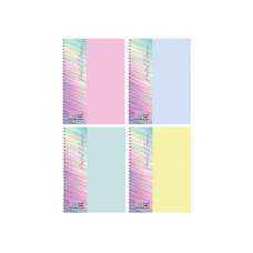 Зошит офісний Economix A5 RAINBOW WEAVING 80л, спіральний (фактура глянець), пластик. обкл., пастельне асорті