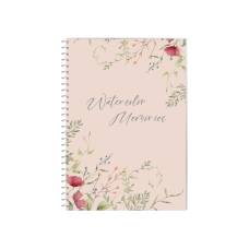 Зошит офісний Optima A5 WATERCOLOR MEMORIES-5 80л. спіральний, картон. обкл. Зошит офісний Optima A5 WATERCOLOR MEMORIES-5 80л. спіральний, картон. обкл.