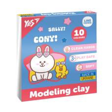 Пластилін Yes LINE FRENDS 200гр. 10кол.