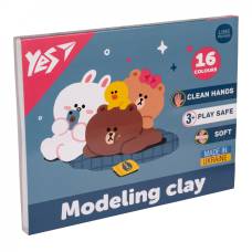 Пластилін Yes LINE FRENDS 320гр. 16кол.