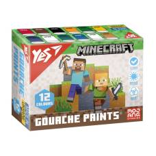Фарби гуашеві Yes MINECRAFT 12кол. 20мл Фарби гуашеві Yes MINECRAFT 12кол. 20мл