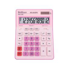 Калькулятор бухгалтерський Brilliant BS-444XPK 12р. (155*203мм) (аналог Citizen 888) рожевий