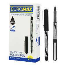 Ролер-Лайнер Buromax 0.7 мм. ролер чорний Ролер-Лайнер Buromax 0.7 мм. ролер чорний