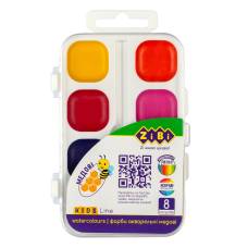 Фарби акварельні Zibi KIDS LINE 8 кол. пластик