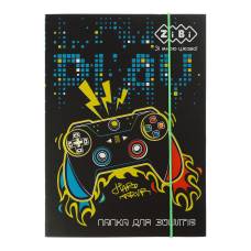 Папка шкільна для зошитів Zibi ламінована на гумках B5 GAMER Папка шкільна для зошитів Zibi ламінована на гумках B5 GAMER